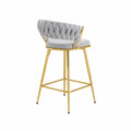Barhocker Metallstruktur Grau